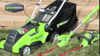 GreenWorks 2-in-1 Mower - 40 Volt Motor, 16in. Deck, Model# 25322