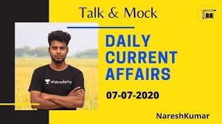 Daily CA Live Discussion in Tamil| 07-07-2020 |Mr.Naresh kumar