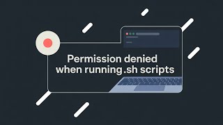 Permission Denied when Running sh Scripts in Linux [Fix GUIDE]
