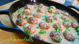 كفتة ايكيا || الكفتة السويدية على طريقة المطاعم || Swedish meatballs recipe- homemade IKEA meatballs