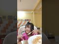 Little baby girl enjoy eating spaghetti made by his dad. #baby #cute