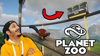 عالم الحيوان #11 | عربات التنقل وحيوانات اللامور Planet Zoo