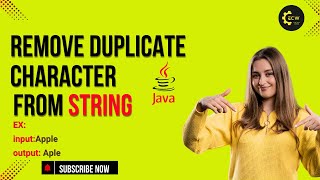 Remove Duplicate Characters from a String | Java Coding Tutorial