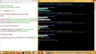 Python Colorama Tutorial
