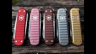 Victorinox Alox 58mm Knife New Releases 2021.  5 color Precious Metal Series