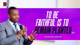 TO BE FAITHFUL IS TO REMAIN PLANTED  Pt2 || Pastor Enyi Igbokwe || 11.02.2024