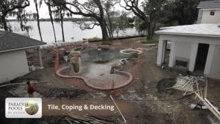 Paradise Pools By Design Construction Timelapse (Orlando, FL)