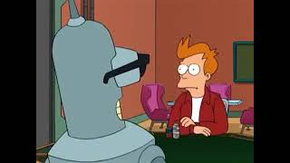 Futurama - Bender cheats at poker game