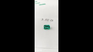 3.80ct  Colombian Emerald  ( Princess Cut)