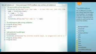 Small Basic - Validating Text and subroutines