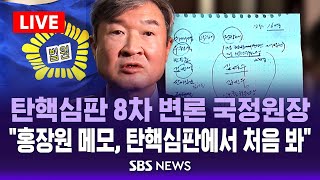 🔴헌법재판소 탄핵심판 8차 변론 LIVE | 조태용 \