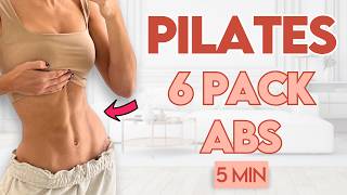Toned Abs in 14 Days (Flat Stomach Pilates) | 5 min Workout