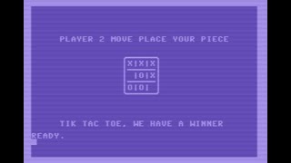 Commodore 64 - Tic Tac Toe - Commodore Basic program