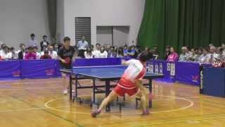 御内健太郎 vs 鹿屋良平 2G Table Tennis CITIZEN vs RICHO 前期日本卓球リーグ ホームマッチ 2015年6月5日