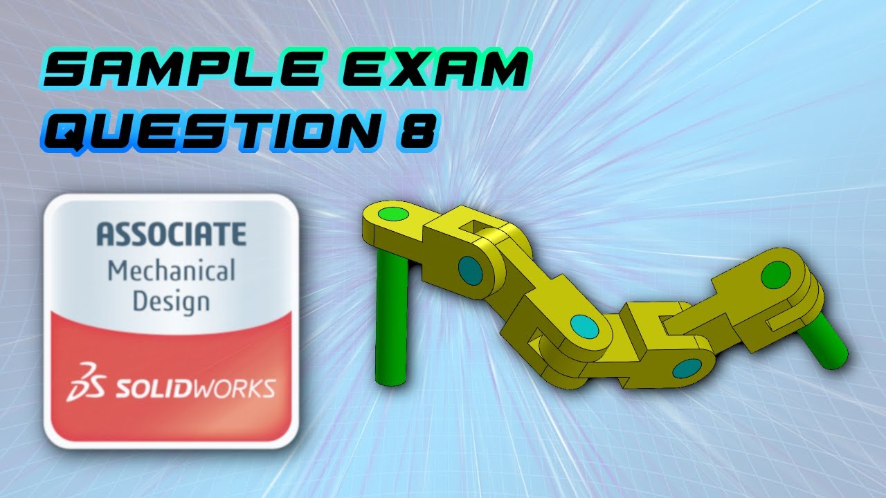 SolidWorks CSWA Sample Exam - How To Solve Question 8 - YouTube