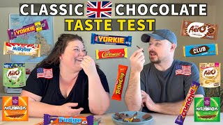 Americans Try Classic British Supermarket Chocolates - 17 Varieties!