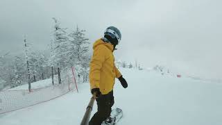 田代苗場滑雪場 snowboarding by dji action2