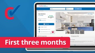 Checkatrade - What to expect in your first three months