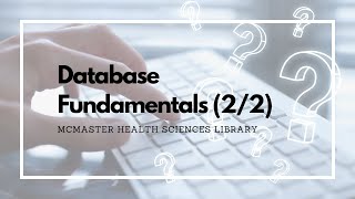 Database Fundamentals - Part 2 of 2