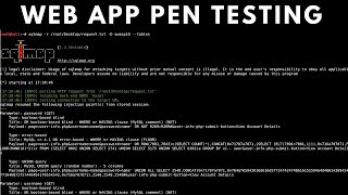 Web App Penetration Testing - SQL Injection With sqlmap