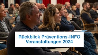 Rückblick Präventions-INFO Veranstaltungen 2024