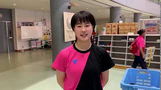 相馬夢乃 意気込み｜2019世界ジュニア卓球選手権 男女日本代表選手最終選考会