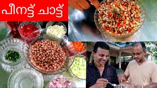 പീനട്ട് ചാട്ട്  //Peanut Chatt //How To Make //AJU'S WORLD