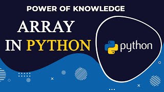 How We Create Array Element In Python (Hindi)
