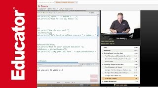 AP CompSci Lesson: Input, Output & Errors