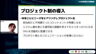 横断的なSRE推進と成熟度評価