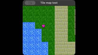 Pygame Tilemap rendering test 2 (Scrolling, character movement and early collisions)