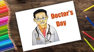 How to draw Doctors day  | How to draw a Doctor