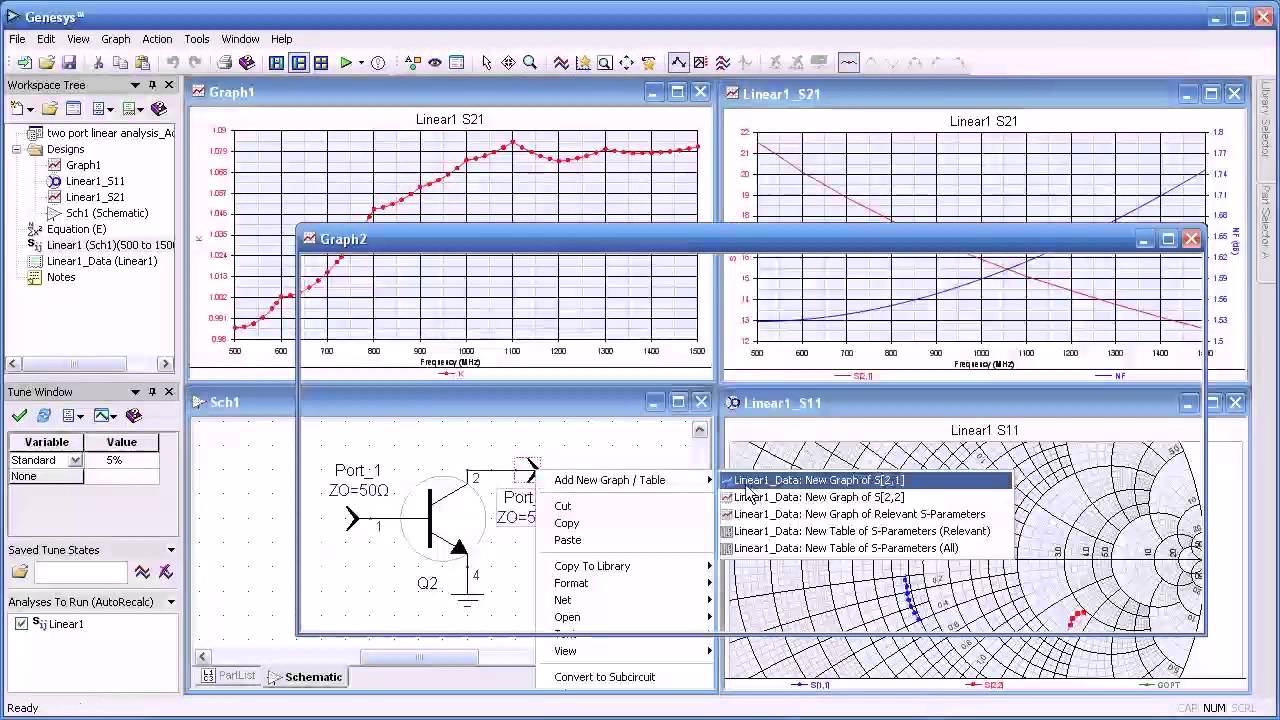 Genesys Linear RF And Microwave Simulator - YouTube