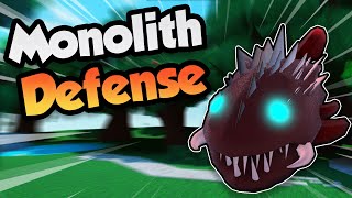 I try a new Tower Defense - MONOLITH DEFENSE Roblox