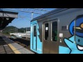 青い森鉄道 野内駅に普通列車到着