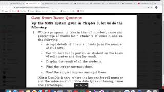 Python Case Study using Dictionaries | Student Doubt Question |How to Program | Class XI I.P and CS