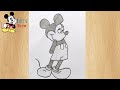 How to draw a Mickey mouse !!SRI N RAM ARTS!!