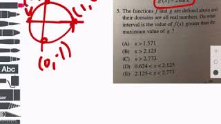 Question 5 PreCalculus CLEP study guide 2018