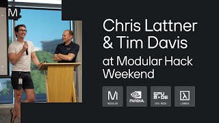 Chris Lattner & Tim Davis at Modular Hack Weekend's GPU Programming Workshop