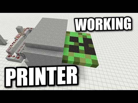 Minecraft - WORKING PRINTER ( NO COMMAND BLOCKS ) Redstone Tutorial - PS4 / PE / XBOX / PS3 Minecraft - WORKING PRINTER ( NO COMMAND BLOCKS ) Redstone Tutorial - PS4 / PE / XBOX / PS3