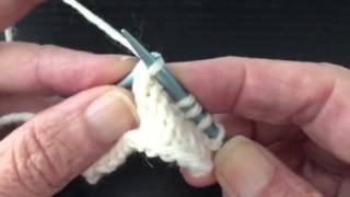 How to Knit SSK Decrease Continental Style
