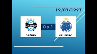 JOGO COMPLETO: Grêmio 0 x 1 Cruzeiro - 12/03/1997 - Copa Libertadores