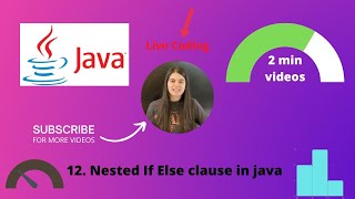 Java Tutorial|12. Nested If Else clause in java , if else statement in java using user input condit