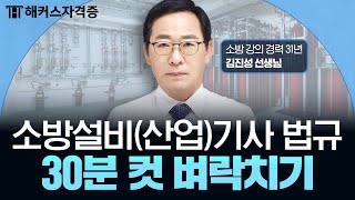 소방설비(산업)기사 필기 소방관계법규 30분 벼락치기 특강 🔥 해커스자격증 김진성