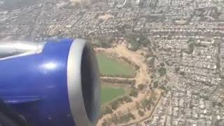 Ahmedabad City Aerial View from aircraft | Landing airplane on Ahmedabad