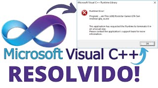 Como solucionar todos os erros "Microsoft Visual C++ Runtime Library 2015 - 2022" Atualizado