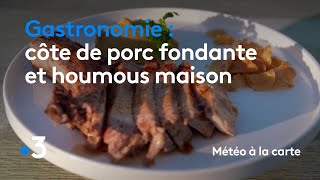 Gastronomie : côte de porc fondante et houmous maison - Météo à la carte