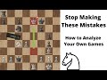 How to Analyze Your Own Games (And improve from it)