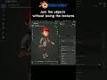 Join objects without losing textures in Blender #shorts