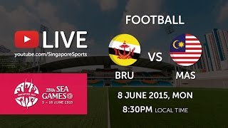 Football Brunei vs Malaysia (Bishan Stadium Day 3) | 28th SEA Games Singapore 2015